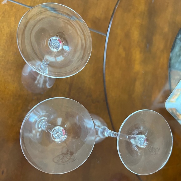 Cristal D'arques Mendocino Set of 3 French 24% Lead Crystal Champagne Flutes - Picture 5 of 10